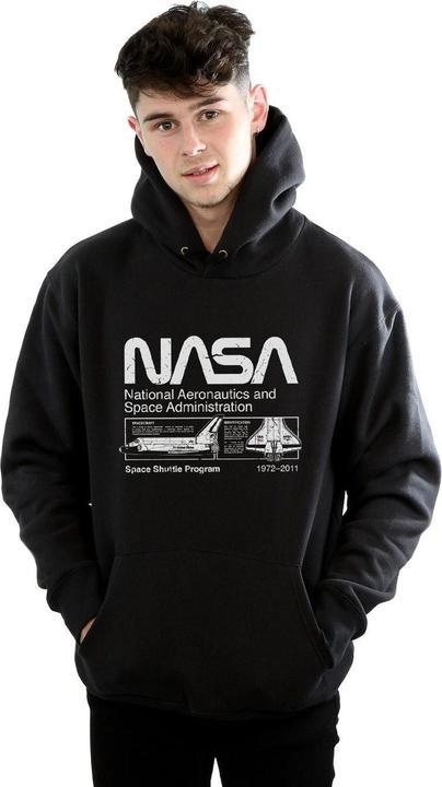 Immagine prodotto Nasa Felpa da uomo con cappuccio Space Shuttle (L)