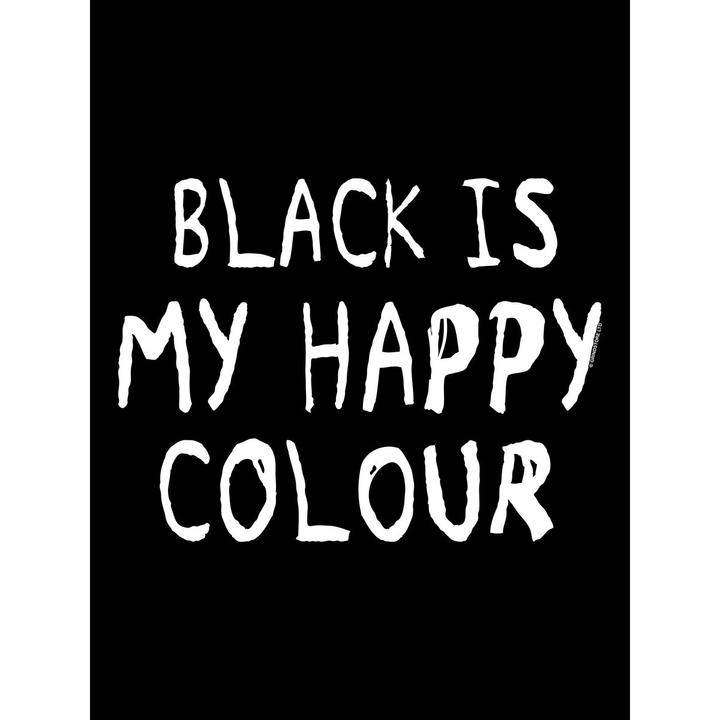 Produktbild Grindstore Black Is My Happy Colour Kapuzenpullover (XXL)