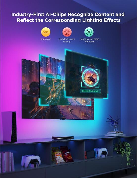 Produktbild Govee AI Sync Box Kit 55-65 (RGBIC, 27.50 cm, Indoor)