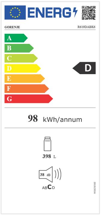 Energy Label Gorenje GEC5A21WG (398 l)