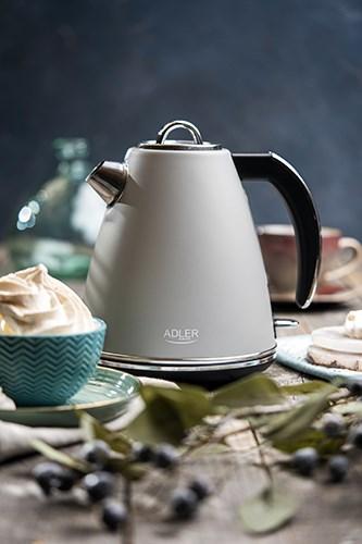 Produktbild Adler AD 1343g Electric, 2200 W, 1.5 L, Stainless steel, 360 ° rotational base, Gray (1.50 l)