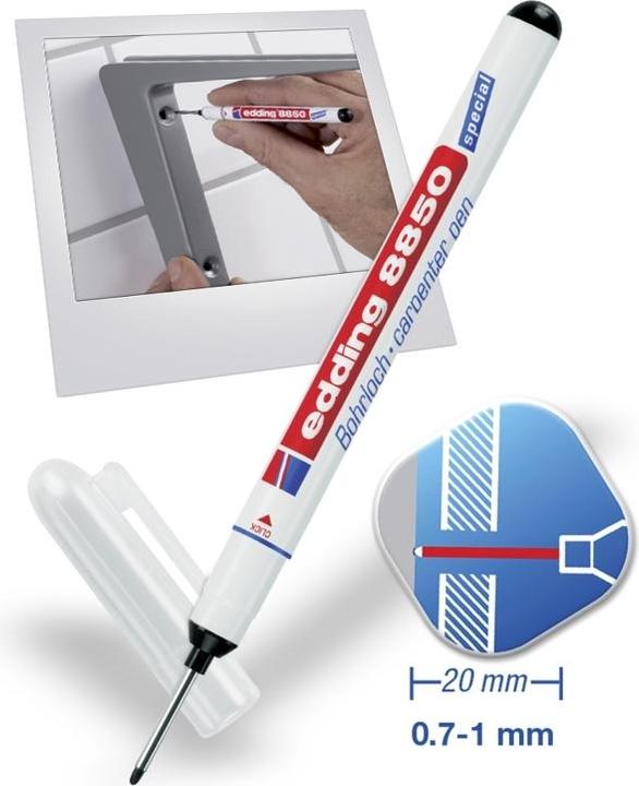 Produktbild Edding Bohrlochmarker 8850 (Black, 0.70 mm, 1 x)