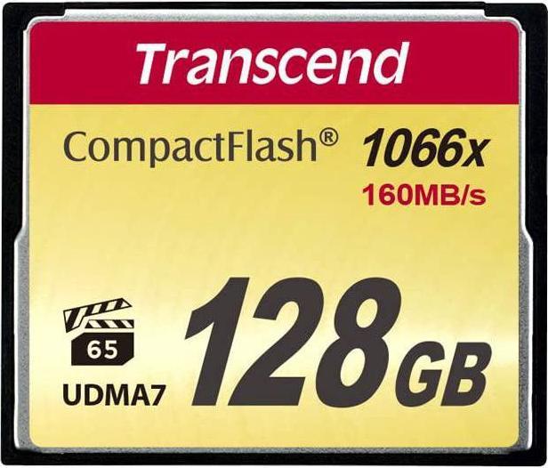 Actual product image Transcend CompactFlash Premium Card (128 GB, CF)