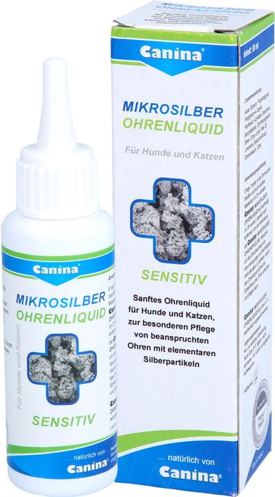 Produktbild Canina Microsilber Ohrentropfen für Hunde und Katzen 50ml (Hund, Katze, 50 ml)