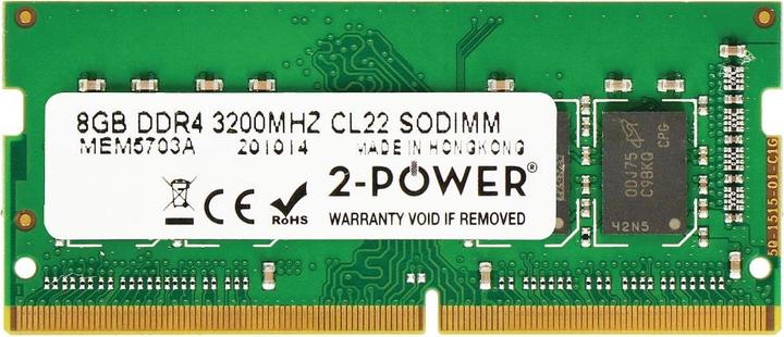 Immagine prodotto 2-Power 8GB DDR4 3200MHz CL22 SODIMM (3200 MHz, DDR4-RAM, SO-DIMM)