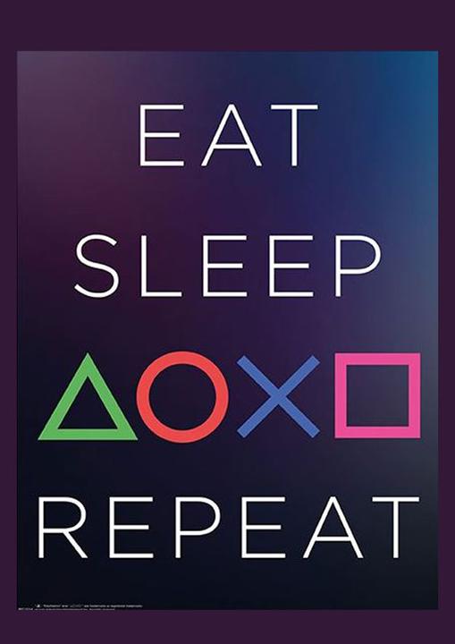 Image du produit GB Eye PLAYSTATION - Framed print Eat Sleep Repeat 30x40 x2 (Playstation Classic)