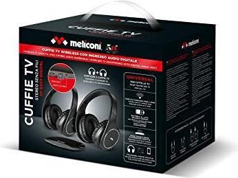 Produktbild Meliconi 2 x kabellose Stereo-TV-Headsets (8 h, Kabelgebunden, Kabellos)