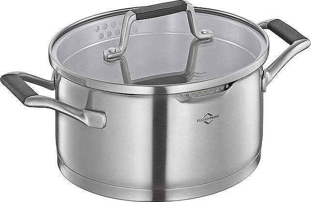 Immagine prodotto Küchenprofi Set di pentole Bologna da 4 pezzi (Set di pentole e padelle da cucina, Acciaio inossidabile)