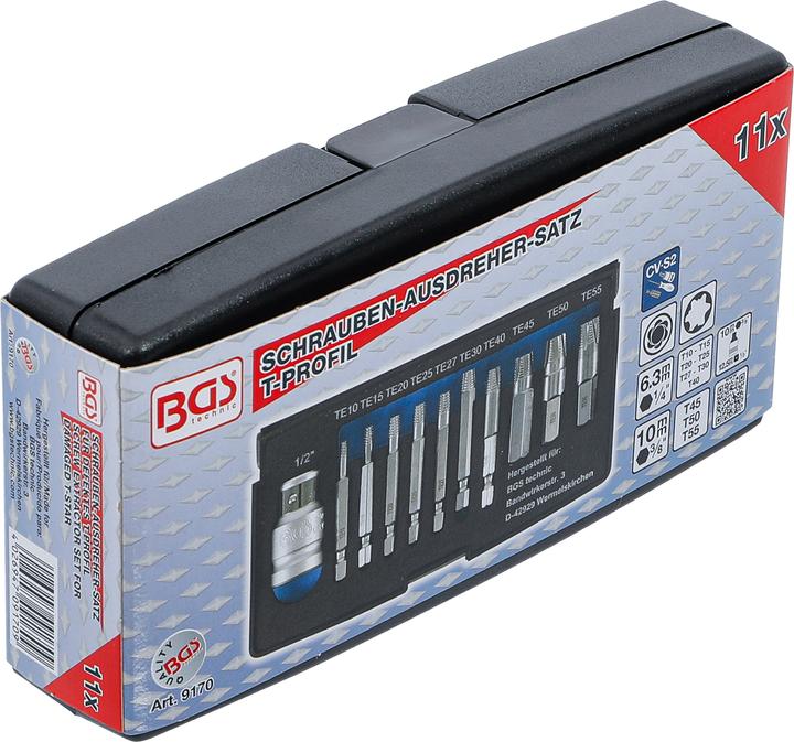 Produktbild BGS Schraubenausdreher-Satz (10 mm (3/8"), 12,5 mm (1/2"))