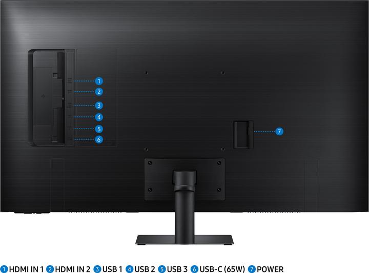 Actual product image Samsung Smart Monitor M7 LS43BM700UPXEN (3840 x 2160 Pixels, 43")