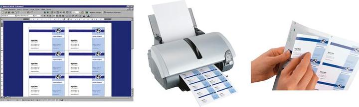 Produktbild Sigel Design-Visitenkarten 3C (200 g/m², 100 x, A4)