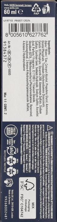 Nutritional values and ingredients Wella Koleston Rich Naturals (9/16 light blonde ash-violet)