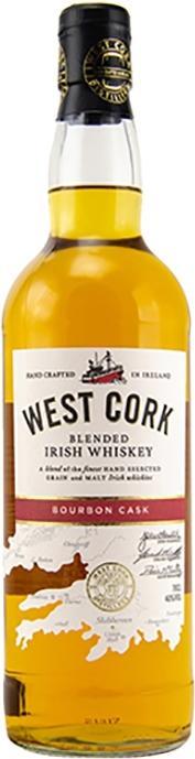 West Cork Blended Irish Whiskey Bourbon Cask 40% Vol. 0,7l en coffret cadeau (Whisky irlandais)