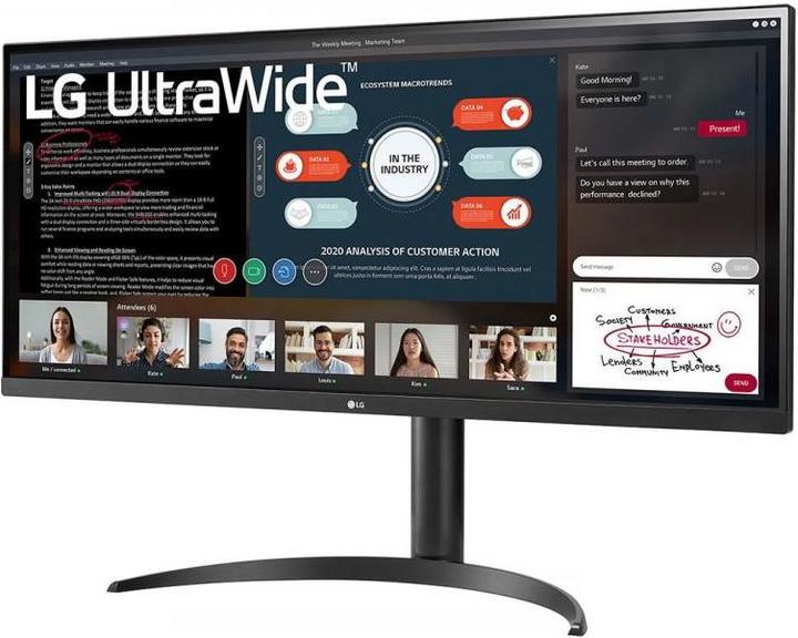 Image du produit LG LCD ||34WP550-B|34"|21 : 9|Panneau IPS|2560x1080|21:9|60Hz|Mat|5 ms|Height adjustable|Tilt|Colour (2560 x 1080 pixels, 34")