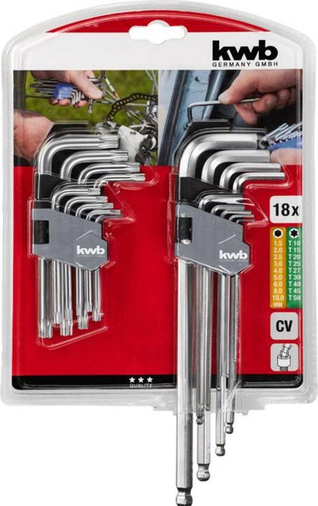kwb Hexagon spanner set 8 pieces