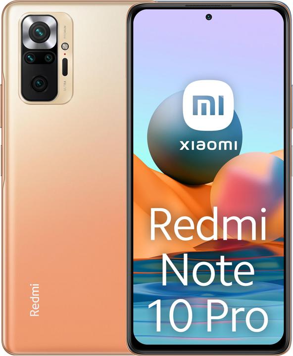 Produktbild Xiaomi Redmi Note 10 Pro (128 GB, Gradient Bronze, 6.67", Dual SIM, 108 Mpx, 4G)
