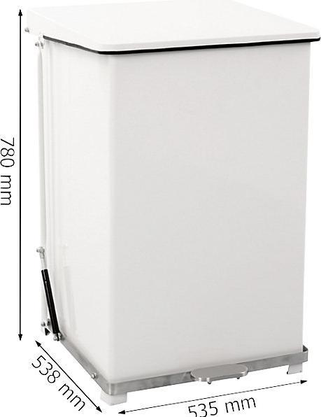 Actual product image kaiserkraft Industrial pedal bin (152 l)