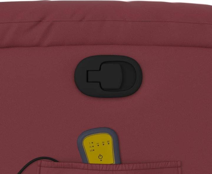 Image du produit VidaXL Fauteuil de massage vin rouge similicuir,Couleur : vin rouge,Matériaux