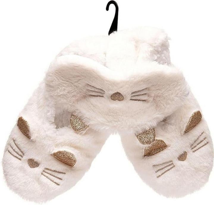 Image du produit Foxbury Ensemble de masques et de chaussons de chat pour femmes/femmes (S, M)
