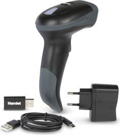 Actual product image Hamlet HBCS-2D110W bar code reader Handheld 1D/2D CMOS bar code reader Black (1D barcodes, 2D barcodes)