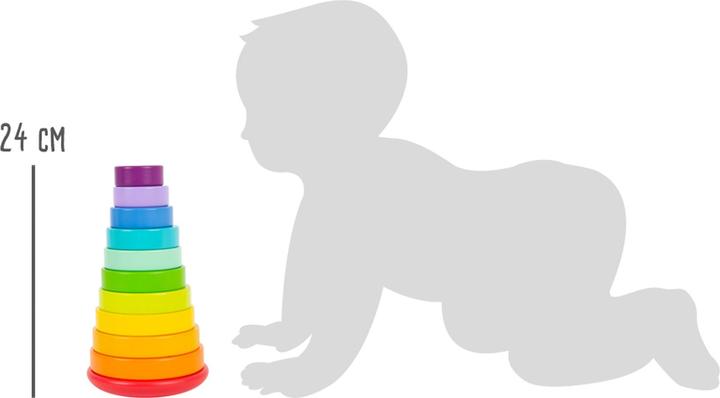 Produktbild small foot Stapelturm Regenbogen