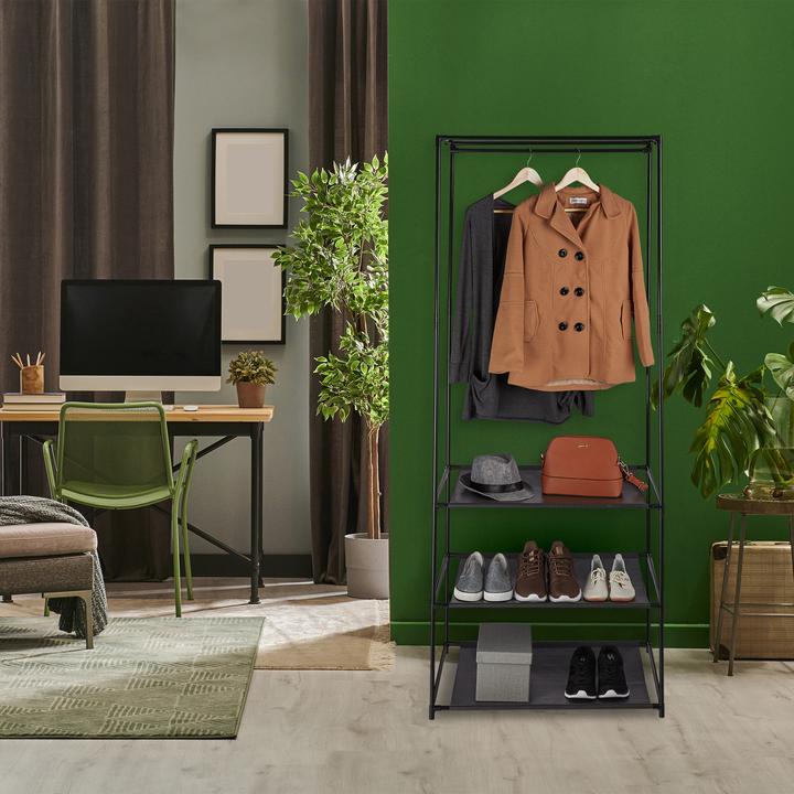 Image du produit Relaxdays Clothes Stand Shelves, Ouvert & Pliable