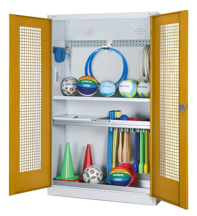 Immagine prodotto C+P Armadio modulare per attrezzature sportive con attrezzatura completa (HxLxP: 195x120x50 cm, con