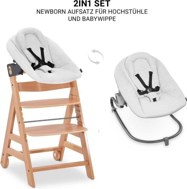Produktbild Hauck Hochstühle Beta Plus White 5-tlg. Newborn Set - Hochstuhl (Hochstuhl)
