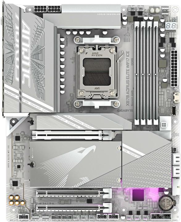 Productafbeelding Gigabyte X870 A ELITE WF7 IJS AM5 ATX MB (AM5, AMD X870, ATX)