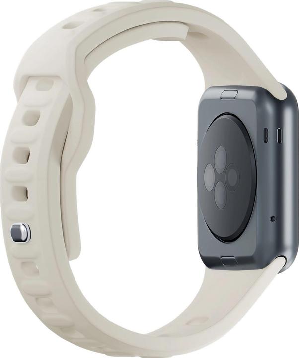 Actual product image 3MK Silicone Watch Strap beżowy/beige dla Apple Watch 38/40/41mm (Silicone, Stainless steel)