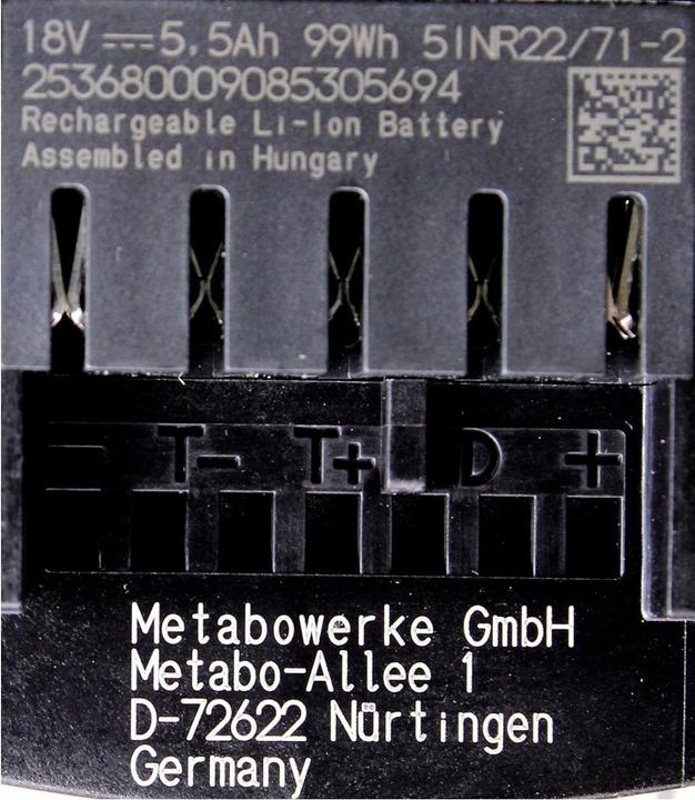 Image du produit Metabo Kit de batterie (18 V)