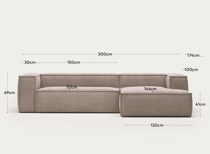 Image du produit Kave Home Blok (Canapé d'angle, 4 places)