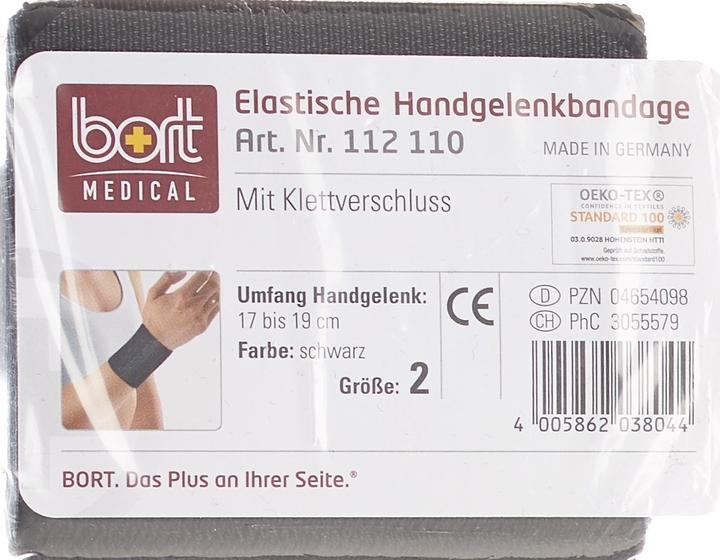 Image du produit Bort Medical Bandage pour poignet Velcro 8cm Gr2 -19cm noir (2)