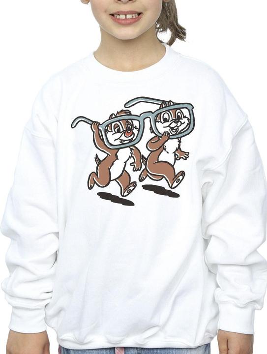 Actual product image Disney Girls Chip 'n Dale Glasses Sweatshirt (116)