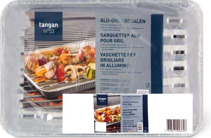 Produktbild Tangan N°53 Alu Grillschalen 34x23cm 16 Stk.