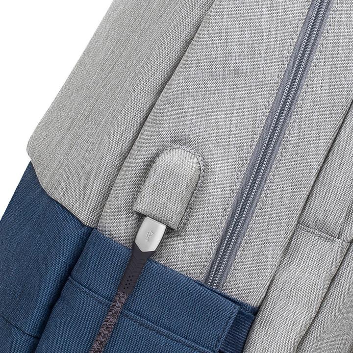 Produktbild Rivacase 7567 Grau Dunkelblau Notebookrucksack bis 17.3"