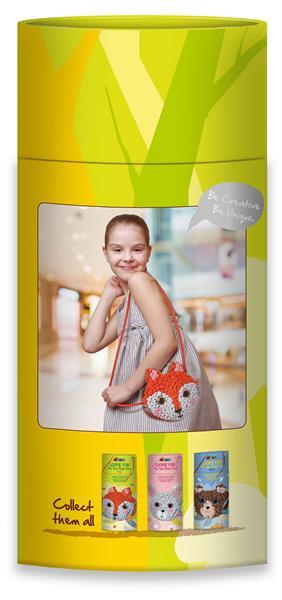 Actual product image Avenir Sewing kit plush bag fox