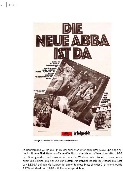 Actual product image ABBA in Deutschland (German, Bayart, Micke, 2022)