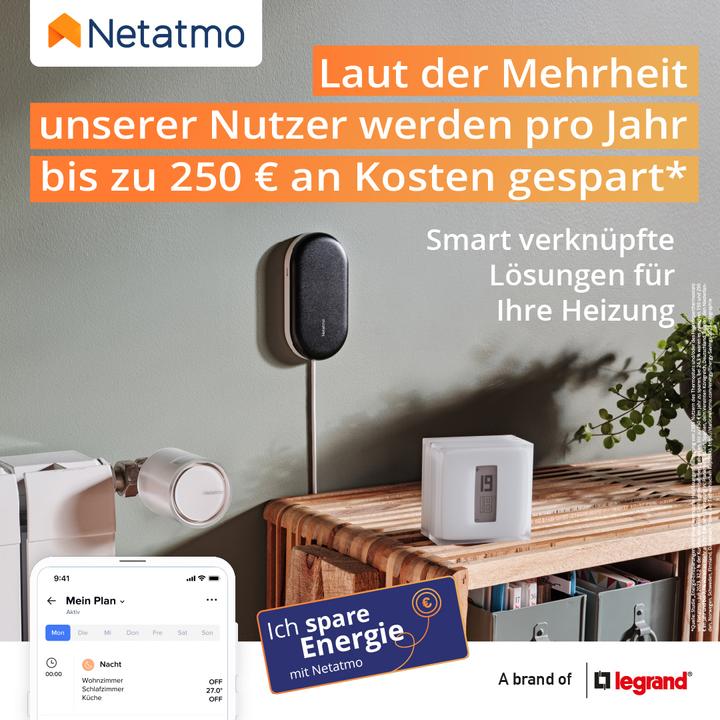 Produktbild Netatmo Smarte Heizkörperthermostate + Hub
