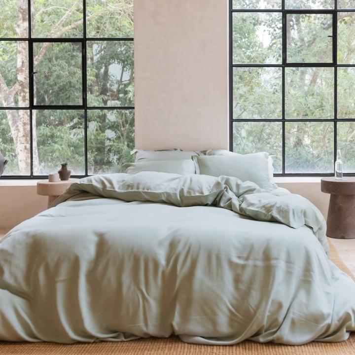 Immagine prodotto Coco & Cici Tencel Bettbezug + Kissenbezug (Set di biancheria da letto, 140 x 220 cm, 60 x 70 cm)