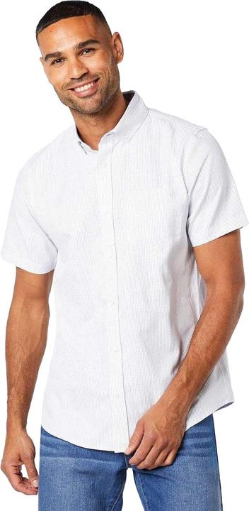 Actual product image Universal Textiles Mens Herringbone Short-Sleeved Shirt (S)