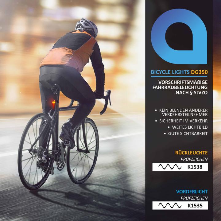Actual product image Aplic LED bike light set (300 lm)