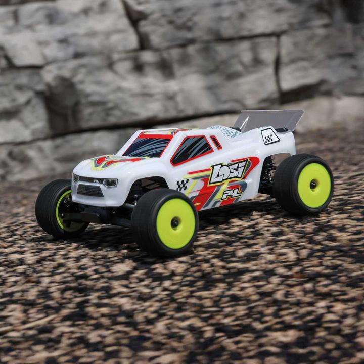 Actual product image Losi Micro-T 2S 1/28 2WD RTR Stadium Truck (Akku & Ladegerät enthalten), Weiss (RTR Ready-to-Run)