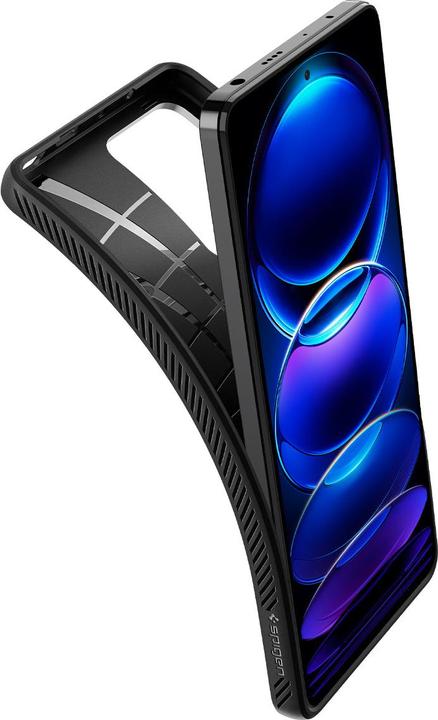 Actual product image Spigen Liquid Air - Case do Xiaomi Redmi Note 12 Pro 5G / POCO X5 Pro 5G (Czarny) (Xiaomi Redmi Note 12 Pro 5G, Xiaomi Poco X5 Pro)