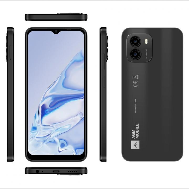 Produktbild AGM NOTE N1 8/128GB DARK GREY (128 GB, Schwarz, 6.50", Dual SIM, 50 Mpx, 4G)