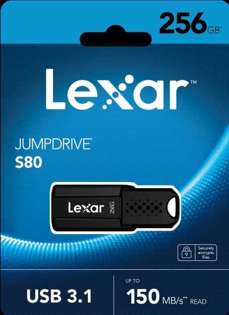 Produktbild Lexar JumpDrive S80 (256 GB, USB-A, USB 3.1)