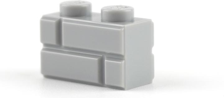 Actual product image LEGO 1x2 Bricks Light grey - 100 pieces - Light bluish grey 98283 (98283, LEGO Accessories)