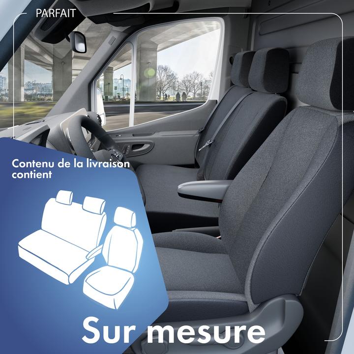 Image du produit Walser Housses de siège pour Iveco Daily IV monoplace et double banquette avant polyester BJ 2006 08/2011