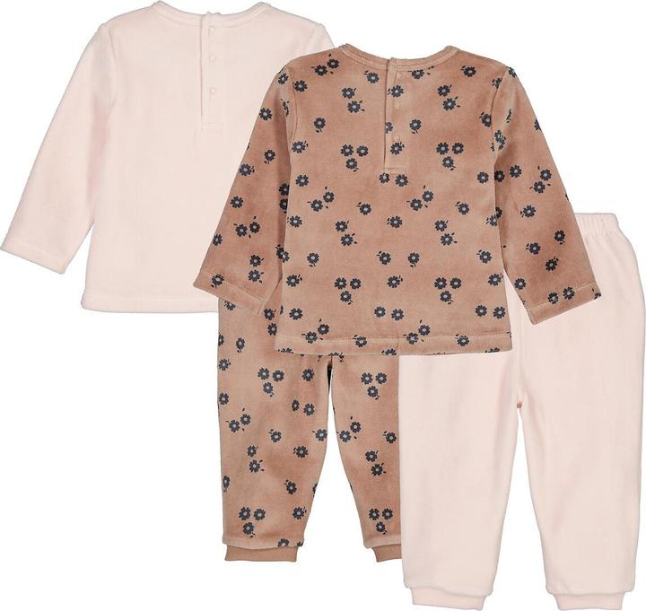 Actual product image La Redoute Collections 2-pack of velvet pyjamas with flowers (94)