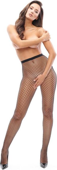 Produktbild MissO MI P700 pantyhose open crotch fishnet black 20den L/XL (XL)